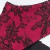 Black Flower on Red Black Flower on Red